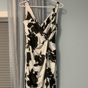 Le Chateau black and white dress